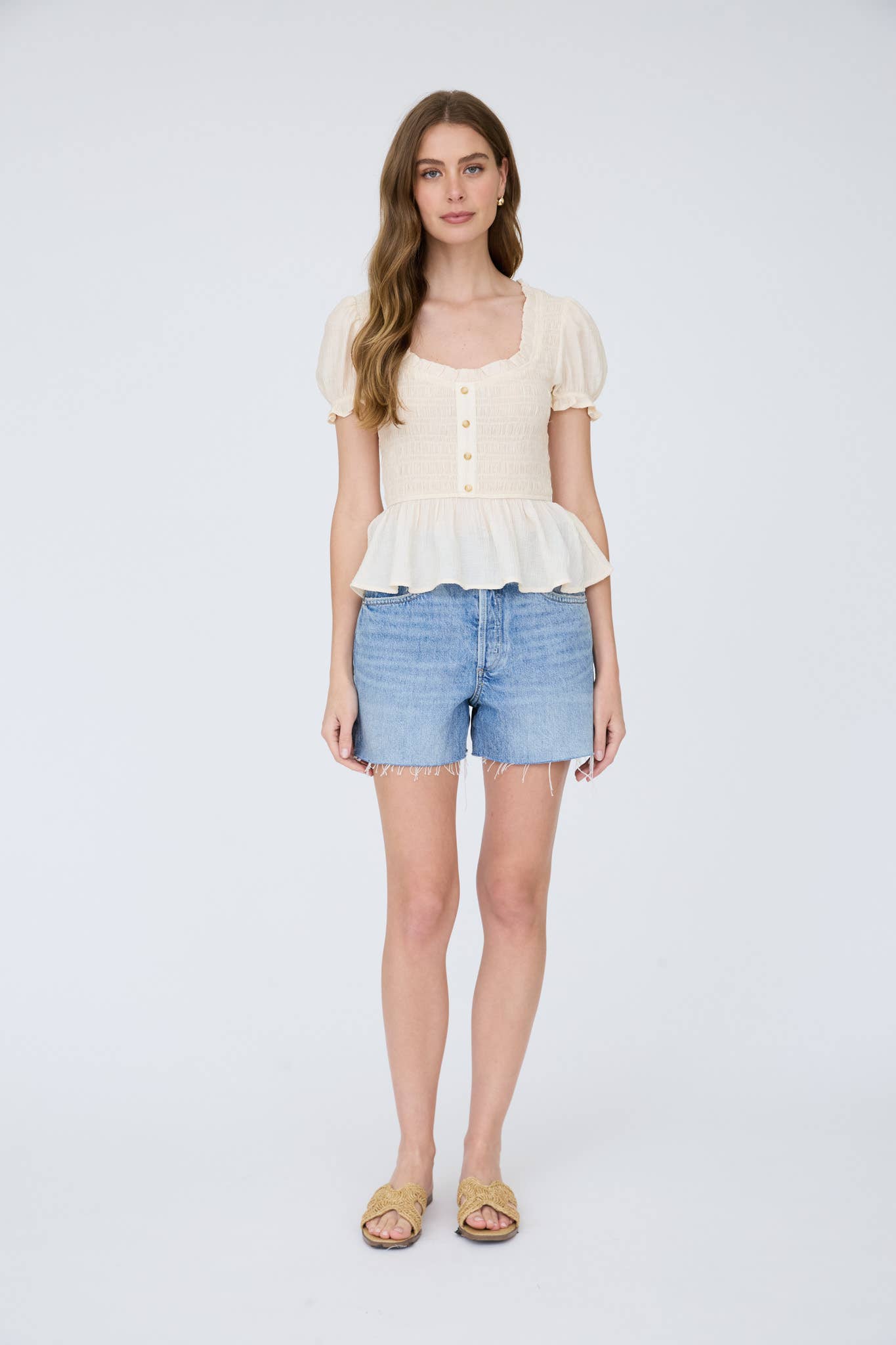 Ruffle Detail Top