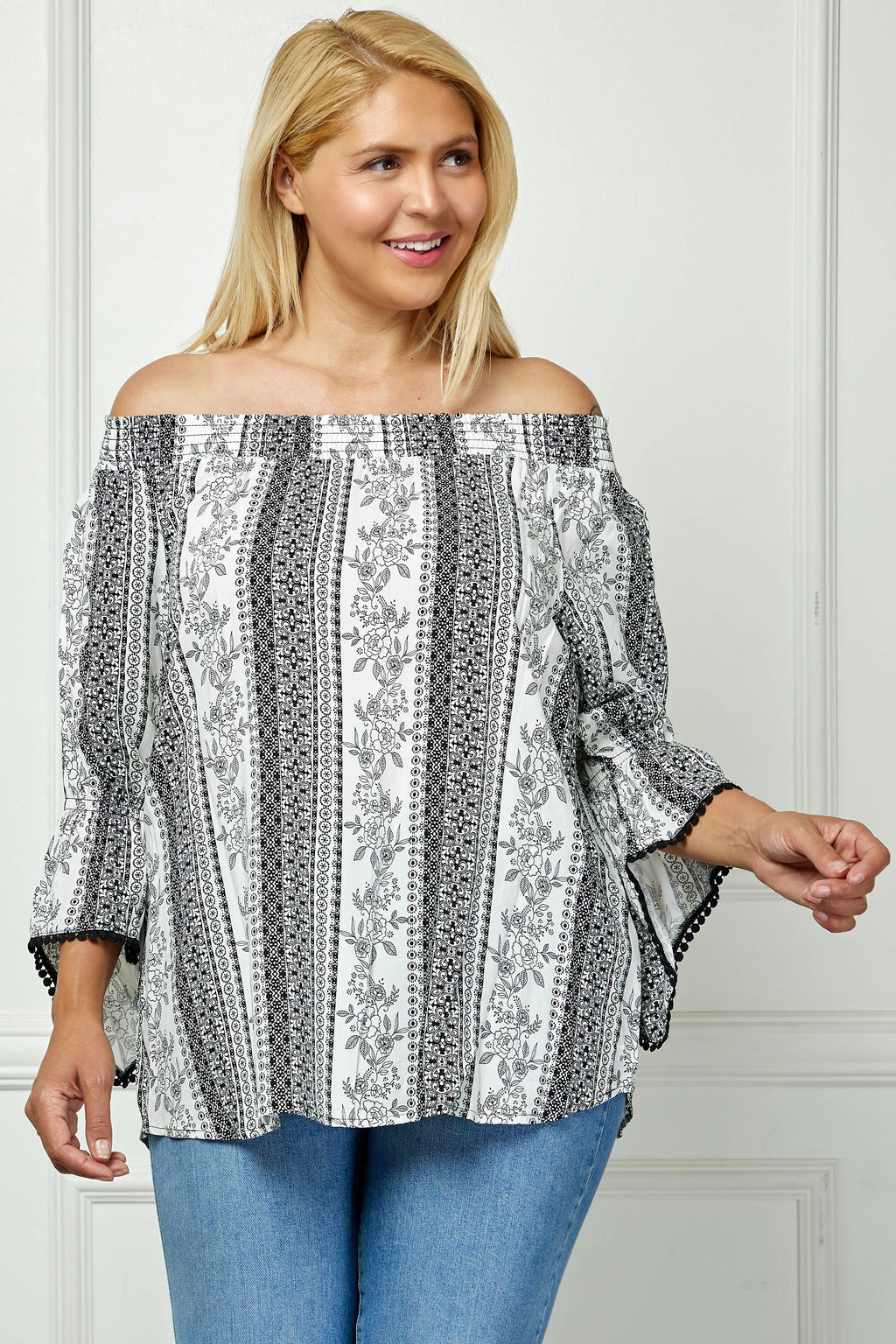 Plus Ruffle Top
