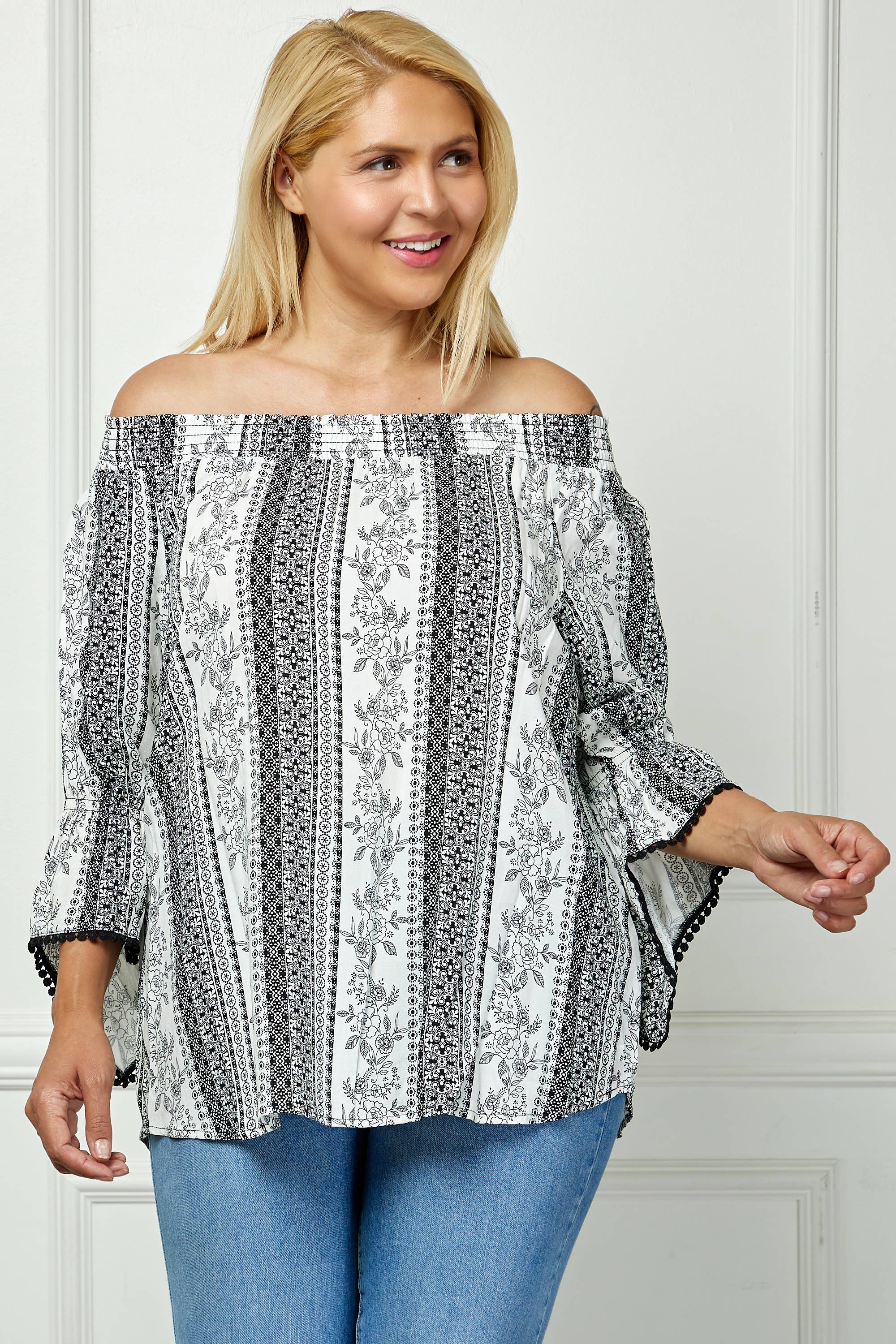 Plus Ruffle Top