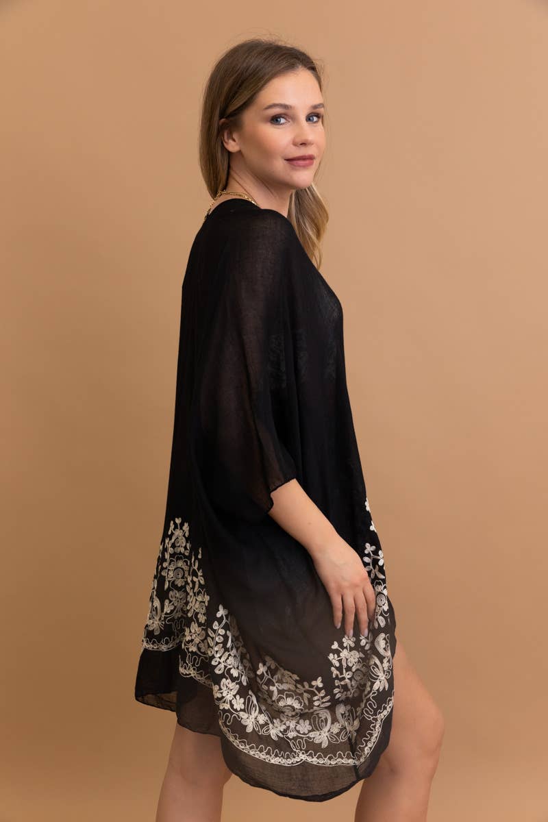 Embroidered Kimono